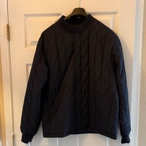 Uniqlo Quilted Shirt Jacket - Black Size L